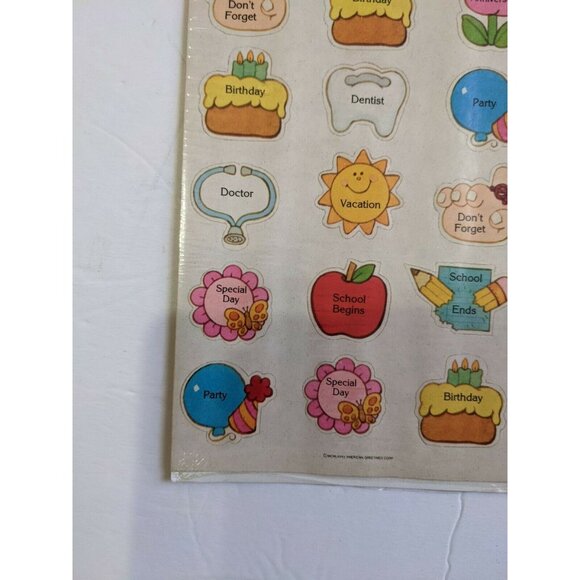 American Greetings Vintage 1982 Ziggy Calendar Stickers 3 Sheets 45 Total NOS - Picture 3 of 6